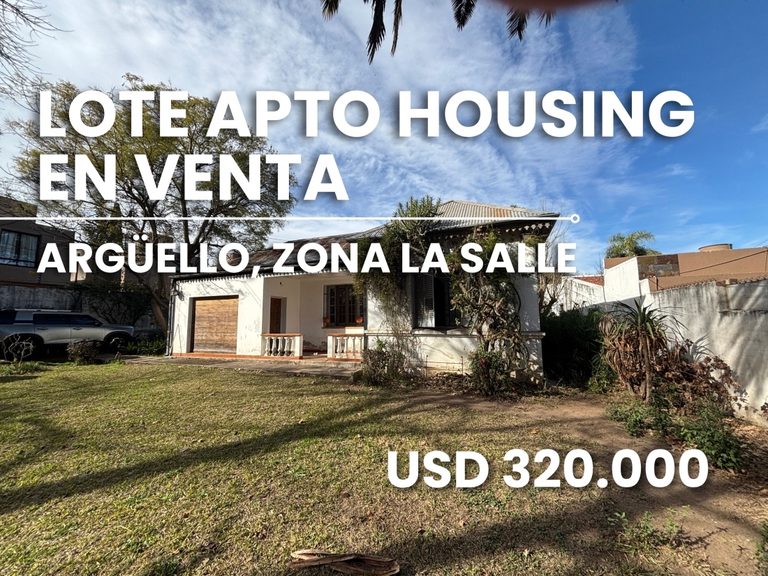 LOTE CON CASAS EN VENTA APTO HOUSING ARGUELLO ZONA LASALLE 